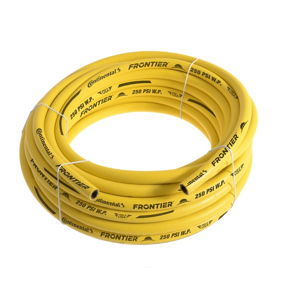 3/4" x 50' Yellow EPDM Rubber Air Hose, 300 PSI, Bulk Hose